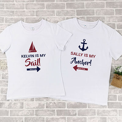Bespoke My sail my anchor - Couple / Men / Women T-Shirts