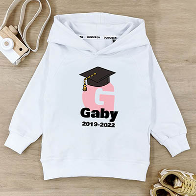 Bespoke Graduate Alphabet - Kids / Toddler - Hooded Pullover Hoodies / Crew-neck Sweater