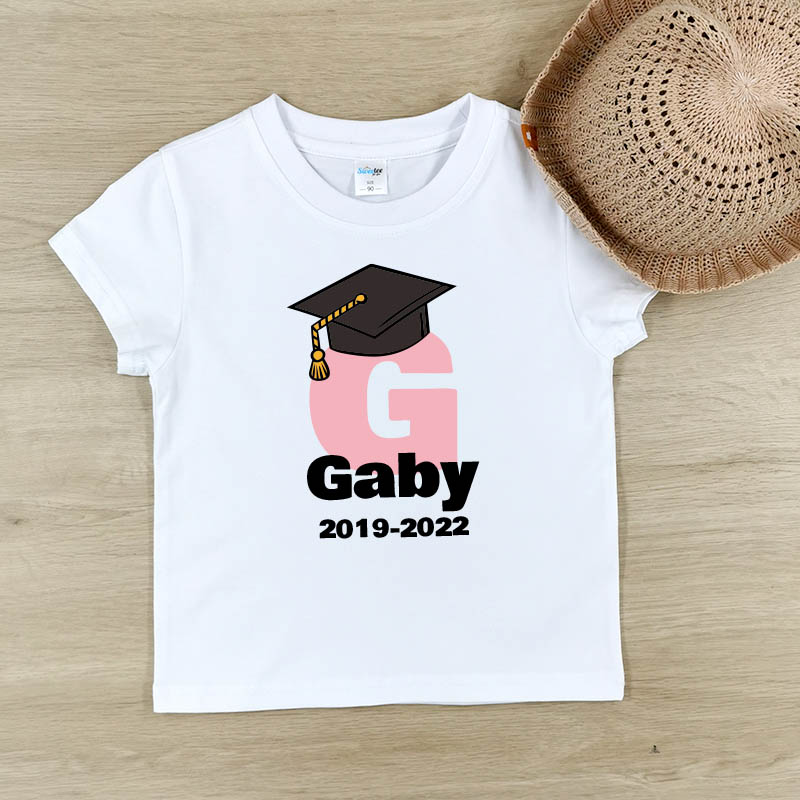 幼稚園畢業字母 - 自訂童裝/小童T-Shirt