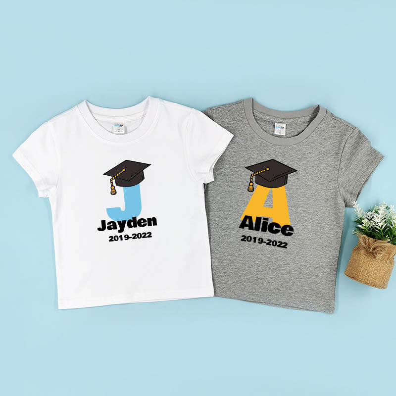 幼稚園畢業字母 - 自訂童裝/小童T-Shirt