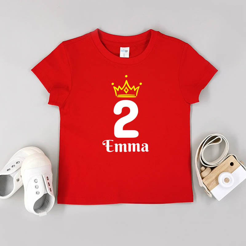 慶祝生日皇冠 2 - 自訂童裝/小童T-Shirt