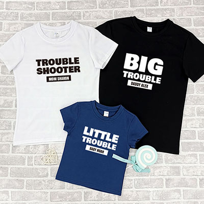 Bespoke Trouble - Family / Adults / Kids T-Shirts / Baby Bodysuits
