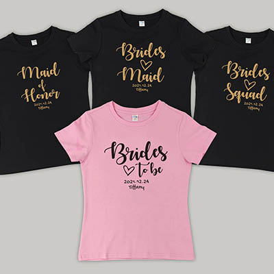 Bespoke Bride Maids Design 2 - Couple / Men / Women T-Shirts