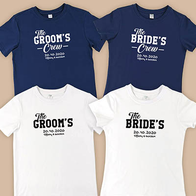 Bespoke Groom & Bride College - Couple / Men / Women T-Shirts