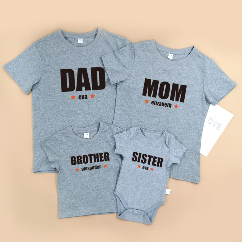 超級家族 - 家庭親子T-Shirt/嬰兒連身衣