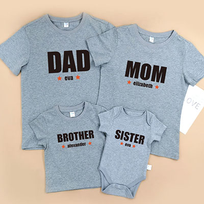 Bespoke Super DAD & MUM - Family / Adults / Kids T-Shirts / Baby Bodysuits
