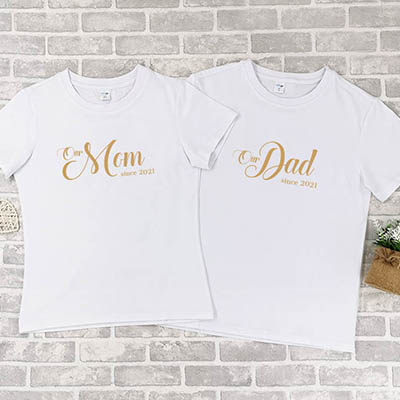 Bespoke Mom & Dad Design 1 - Family / Adults / Kids T-Shirts / Baby Bodysuits