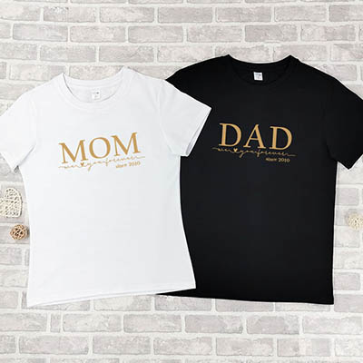 Bespoke Mom & Dad Design 2 - Family / Adults / Kids T-Shirts / Baby Bodysuits