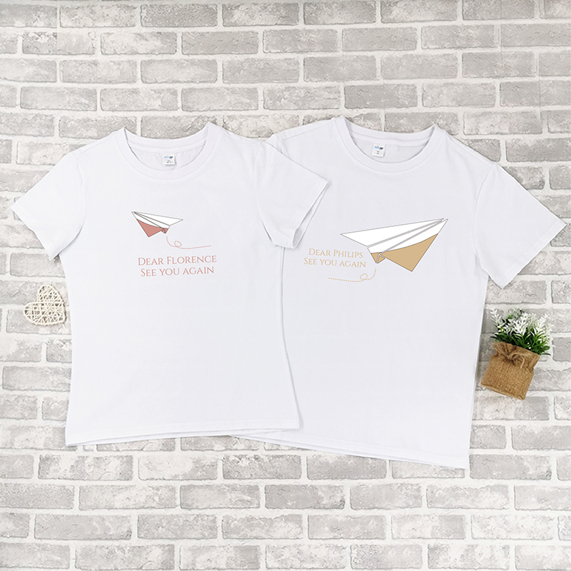 紙飛機 - 情侶/男裝/女裝圓領T-Shirt