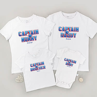 Bespoke Marvel Family - Family / Adults / Kids T-Shirts / Baby Bodysuits