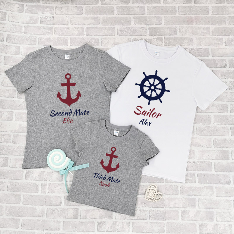 航海家庭 - 家庭親子T-Shirt/嬰兒連身衣