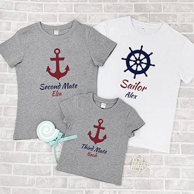 Bespoke Sailor - Family / Adults / Kids T-Shirts / Baby Bodysuits