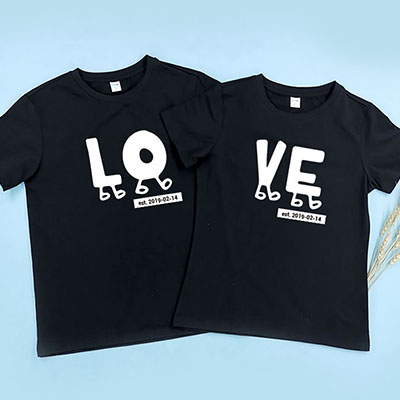 Bespoke Love date - Couple / Men / Women T-Shirts
