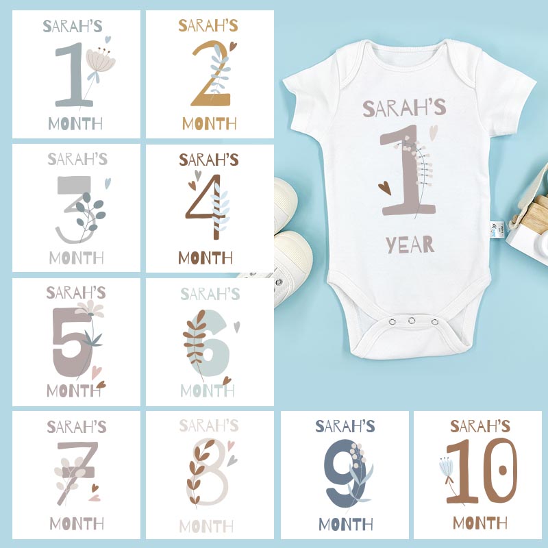 12個月擾影計劃(B款) - 嬰兒長袖/短袖哈衣/連身衣